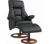 HOMCOM Fauteuil relax avec pouf, fauteuil TV, fauteuil TV avec fonction chaise longue