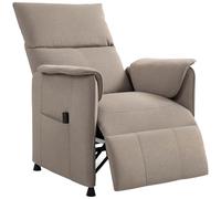 HOMCOM Fauteuil Relax électrique Fauteuil de Relaxation inclinable Ultra Silencieux avec Fonction mémoire, Repose-Pieds rétractable, télécommande, Chaise TV pour Chambre Bureau Home cinéma, Marron