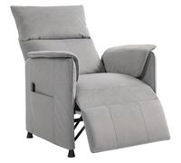 HOMCOM Fauteuil Relax électrique Fauteuil de Relaxation inclinable Ultra Silencieux avec Fonction mémoire, Repose-Pieds rétractable, télécommande, Chaise TV pour Chambre Bureau Home cinéma, Gris