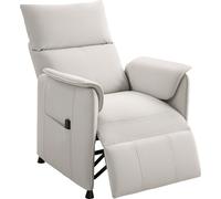 HOMCOM Fauteuil relax électrique Fauteuil TV avec fonction mémoire, fonction chaise longue Fauteuil inclinable avec velours agréable pour les animaux domestiques
