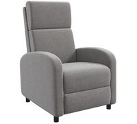 HOMCOM - Fauteuil relax inclinable - Polyester - 64x86x102cm - Gris