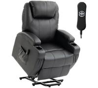 HOMCOM Fauteuil Releveur Électrique pour Personnes Âgées Noir