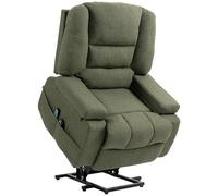 HOMCOM Fauteuil Releveur Électrique Repose-Pied 89 x 90 x 102 cm Vert