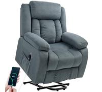 HOMCOM Fauteuil TV électrique avec relevage et télécommande, Gris