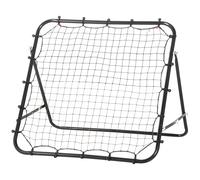 HOMCOM Filet de rebond en métal angle réglable 20 cordes élastiques pour entraînement de football, tennis 96 x 80 x 96 cm, noir