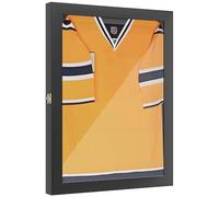 HOMCOM Frame Box T-Frame Cadre pour Maillot Porte Acrylique Doublure Interne Feutre 60 x 6,5 x 80 cm Noir