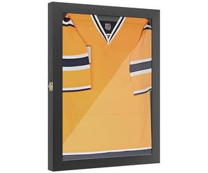 HOMCOM Frame Box T-Frame Cadre pour Maillot Porte Acrylique Doublure Interne Feutre 71 x 6,5 x 89 cm Noir