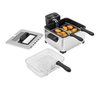 HOMCOM Friteuse 5 litres Électrique Température/Minuterie Réglables 2000 W