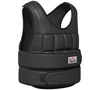 HOMCOM Gilet de musculation 30kg ajustable noir 60x50cm