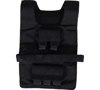 HOMCOM Gilet d'entraînement 20 kg, gilet de poids, réglable, musculation, fitness, Oxford, fer, noir, 36 x 52 cm