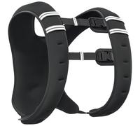 HOMCOM Gilet lesté de 10 kg, veste lestée, pour homme et femme, avec poche de rangement, pour la course à pied, l'entraînement, tissu Oxford, sable métallique, noir