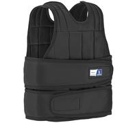HOMCOM Gilet Lesté Réglable Veste Lestée Poids Amovibles 20 Kg Max. Noir