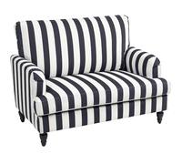HOMCOM Grand fauteuil de salon 115x82x82 cm Noir et Blanc
