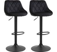 Homcom HOMCOM Ensemble de tabourets de bar réglables en hauteur 835-502V02