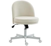 HOMCOM Homeoffice Chaise de bureau avec aspect chenille - Réglable en hauteur - Chaise pivotante avec double rembourrage - Fonction bascule - Charge maximale de 120 kg - Pour bureau, chambre à coucher