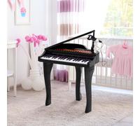 HOMCOM Jouet musical Piano électronique Clavier avec 37 Touches Instrument d'Éducation Musical avec Micro Haut Parleur Noir