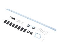 HomCom Kit complet pour porte coulissante 4 x 93 cm (p x l) – rail, roulettes, visserie