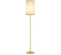HOMCOM - Lampadaire - Acier - 25.5x25.5x157cm - Or