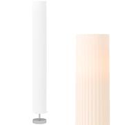 HOMCOM Lampadaire de Salon Ronde Style Moderne Interrupteur 120 cm Blanc