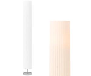 HOMCOM Lampadaire de Salon Ronde Style Moderne Interrupteur 120 cm Blanc