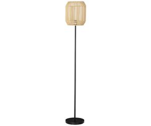 HOMCOM - Lampadaire - Ficelle de papier - 26x26x164cm - Bois naturel