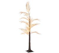 HOMCOM Lampe de Palmier avec 150 LED IP44 Lampe de Sol Blanc Chaud pour Salon, fête, intérieur 21x21x150 cm Doré