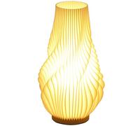 HOMCOM Lampe de table, lampe de table LED intelligente avec abat-jour en forme de fleur imprimé en 3D, contrôle app/voix, synchronisation musicale, lampe de chevet à intensité variable avec Alexa &