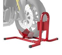 HOMCOM Lève Moto Béquille d'Atelier Support Roue Moto 17 à 21 Pouces Rouge