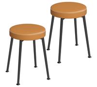 HOMCOM Lot de 2 chaises de salle à manger 35 x 35 x 47 cm Marron