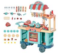 HOMCOM Lot de 50 chariots de restauration rapide pour enfants - Pour cuisine, supermarché - Avec chariot - Pour enfants de 3 à 6 ans