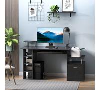 Homcom Luxe Parc enclos modulable pour Chien 8 Panneaux Porte verrouillable Acier époxy Noir