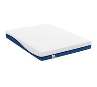 HOMCOM Matelas 140x190cm, matelas 2 personnes, mousse à mémoire de forme au thé vert, housse amovible lavable, fermeté moyenne