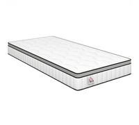 HOMCOM Matelas 90 x 190 cm, 20cm d'épaisseur, matelas à ressorts ensachés 7 zones mousse à mémoire forme au gel rafraîchissant