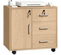 HOMCOM Meuble de rangement 60x40x56cm Marron