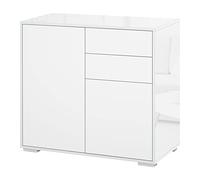 HOMCOM Meuble de Rangement Buffet Commode 79 x 36 x 74 cm Blanc