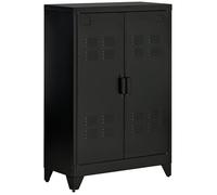 HOMCOM - Meuble de rangement - Métal - 75x33x110cm - Noir