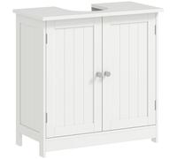 HOMCOM Meuble sous Lavabo Meuble de Salle de Bain 60 x 30 x 60 cm Blanc