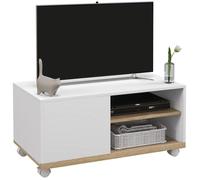 HOMCOM - Meuble tv - Bois - 80x45x39cm - Blanc