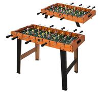 HOMCOM Mini babyfoot Compact et Solide, Table de Baby-Foot, Jeu Familial avec 22 Joueurs, 2 balles, 2 compteurs de Score, 84,5L x 40l x 61,2H cm