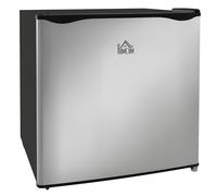 HOMCOM Mini Bar Fridge 35L, Petit réfrigérateur silencieux, Installation gratuite, Température réglable -14℃- -24℃, Etagère amovible, Porte réversible, Bureau, Pièce, Classe E, 47x44.2x48.8 cm