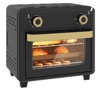 HOMCOM Mini four à convection et friteuse à air 10L, 1000W, Noir