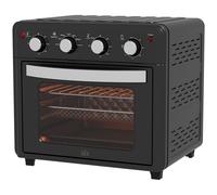 HOMCOM Mini Four, Friteuse à Air Chaud, 90-230° C, 7 Programmes, Accessoires, Noir