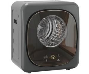 HOMCOM Mini sèche-linge avec 5 programmes 800W 4kg jusqu'à 60℃ gris | Autonome, mural, sèche-linge à évacuation, capteur intelligent, minuterie et écran tactile