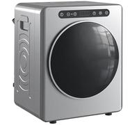 HOMCOM Mini Sèche Linge Évacuation 3kg 1000W Modes Extra Dry et ECO Argent