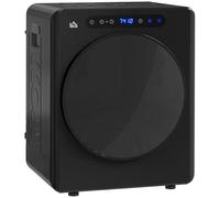 HOMCOM Sèche Linge à Évacuation Compact, Sèche-Linge Électrique 1000W, 3kg, Modes Extra Dry et ECO, Cuve en Acier Inoxydable, Charge Frontale, Minuterie, pour Appartement, Maison, Camping-Cars, Noir