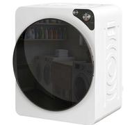 HOMCOM Mini sèche-linge portable 5 kg, 5 programmes, 1000W, jusqu'à 60℃, minuterie, tambour en acier inoxydable, pour la maison, Blanc