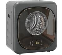 HOMCOM Mini séchoir à linge avec 5 programmes 800 W 4 kg jusqu'à 60 °C Gris
