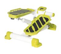 HOMCOM Mini Stepper pour la Maison, antidérapant, avec écran LCD, Stepper avec Deux Grandes pédales, Acier, Jaune