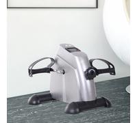 HOMCOM - Mini vélo d'exercice, roue d'entraînement à pédales avec écran LCD noir