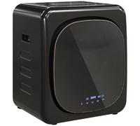 HOMCOM Mini Wäschetrockner mit 6 Programm LED-Touchscreen 4 kg bis zu 60℃, 800W Freistehend Wandmontierbar Ablufttrockner mit Überhitzungsschutz Ablufttrockner für Kleidung Schwarz